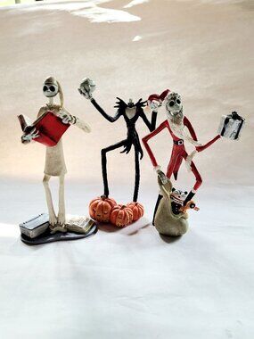 VTG 1993 Nightmare Before Xmas Jack Skellington Resin Figurines